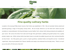 Tablet Screenshot of countryfreshherbs.com.au